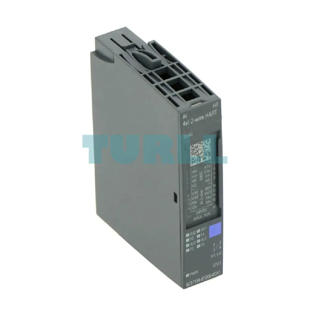 Siemens 6ES7134-6TD00-0CA1 SIMATIC ET 200SP Analog Input Module, AI 4xI 2-wire HART High Feature