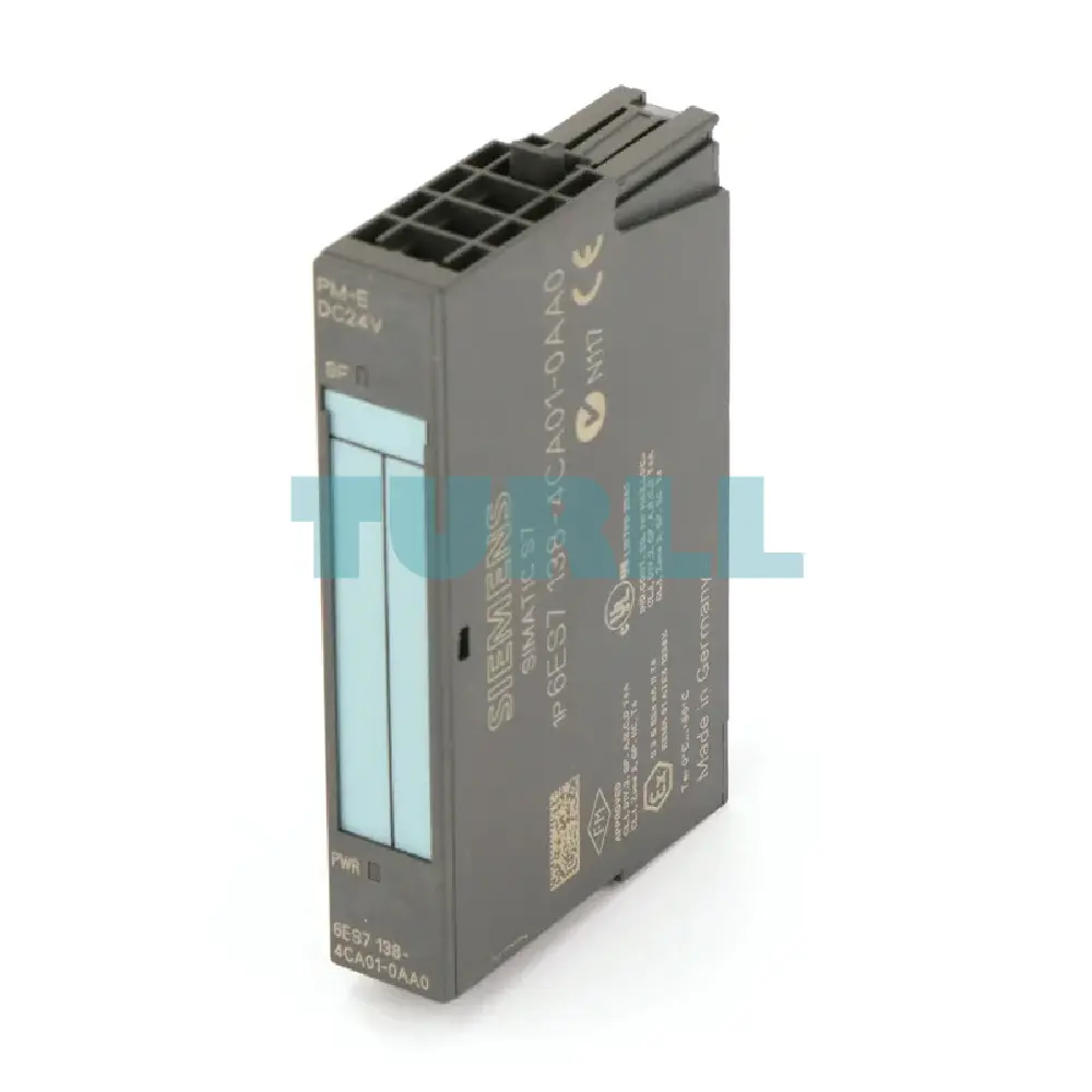 Siemens 6ES7138-4CA01-0AA0 SIMATIC DP PM-E Power Module for ET 200S, 24V DC with Diagnostics