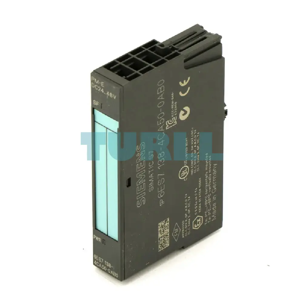 Siemens 6ES7138-4CA50-0AB0 SIMATIC DP PM-E Power Module for ET 200S, 24V-48V DC