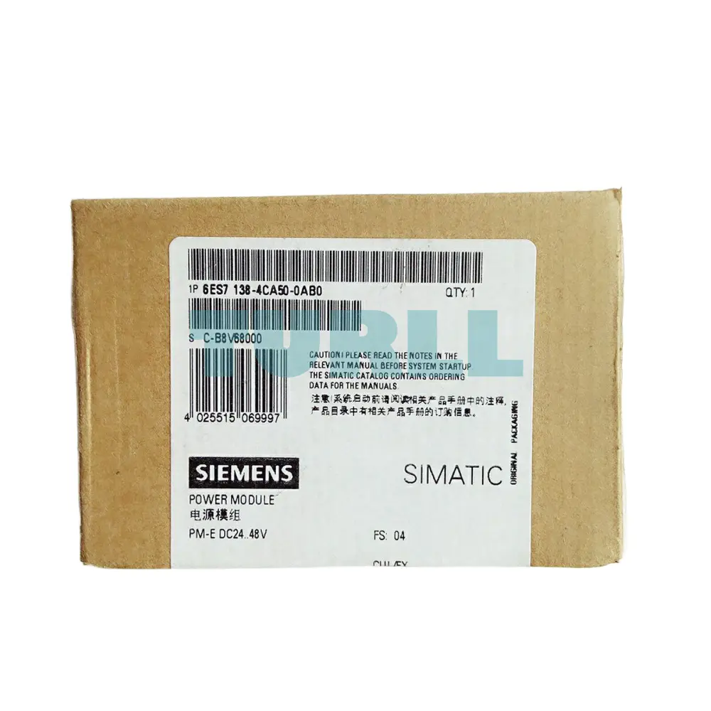 Siemens 6ES7138-4CA50-0AB0 SIMATIC DP PM-E Power Module for ET 200S, 24V-48V DC