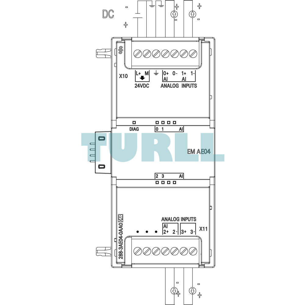 Siemens 6ES7288-3AE04-0AA0 SIMATIC S7-200 SMART Analog Input Module SM AI04 Original Brand New 4 Siemens 6ES7288-3AE04-0AA0 SIMATIC S7-200 SMART Analog Input Module SM AI04