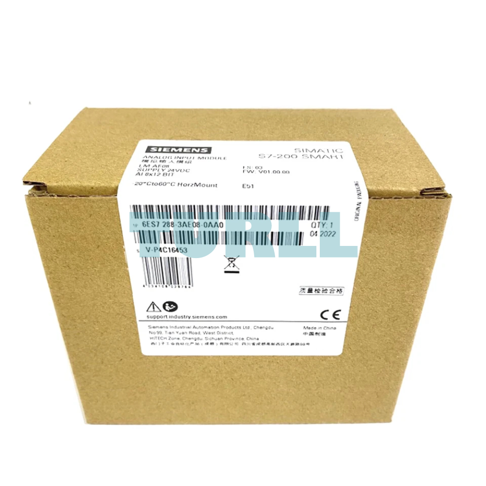 Siemens 6ES7288-3AE08-0AA0 SIMATIC S7-200 SMART Analog Input SM AI08 (8 AI) Original Brand New 3 Siemens 6ES7288-3AE08-0AA0 SIMATIC S7-200 SMART Analog Input SM AI08 (8 AI)