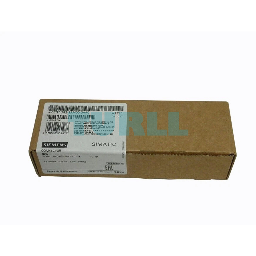 Siemens 6ES7392-1AM00-0AA0 SIMATIC S7-300 Front Connector, 40-Pole, Screw Connection Original Brand New 5 Siemens 6ES7392-1AM00-0AA0 SIMATIC S7-300 Front Connector, 40-Pole, Screw Connection