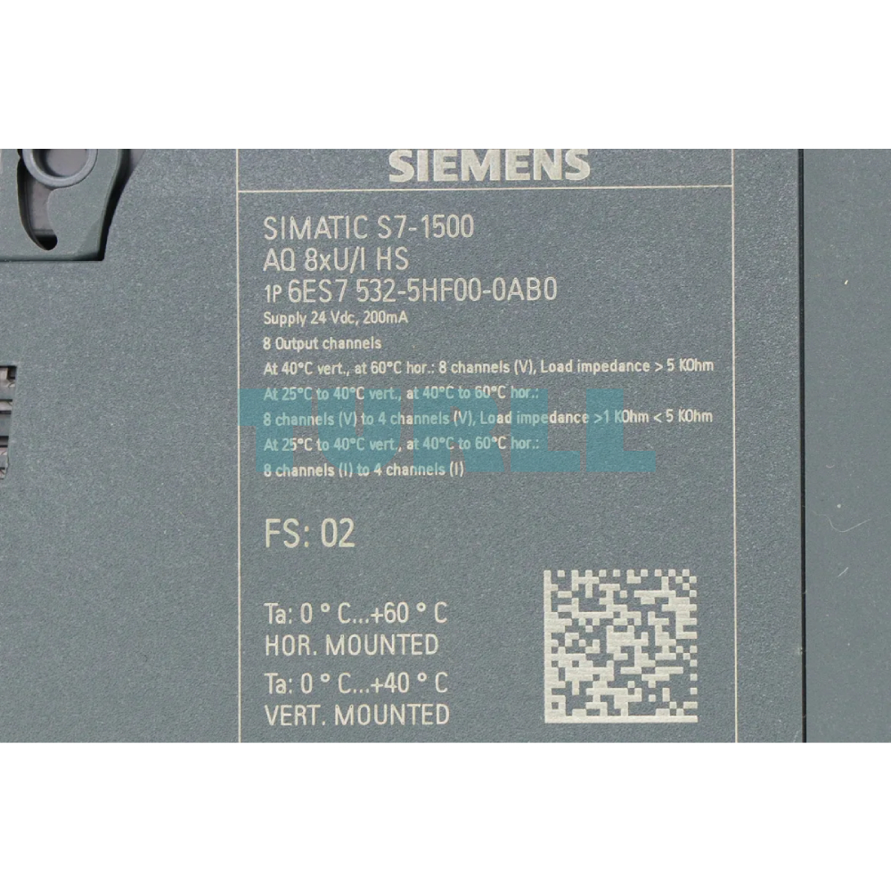 Siemens 6ES7532-5HF00-0AB0 SIMATIC S7-1500 Analog Output Module AQ 8xU/I HS Original Brand New 3 Siemens 6ES7532-5HF00-0AB0 SIMATIC S7-1500 Analog Output Module AQ 8xU/I HS