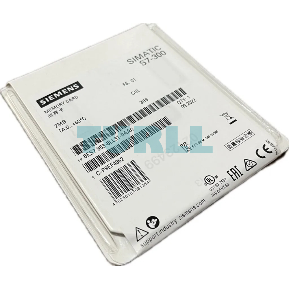 Siemens 6ES7953-8LL31-0AA0 SIMATIC S7 Micro Memory Card (MMC), 2 MB Original Brand New 2 Siemens 6ES7953-8LL31-0AA0 SIMATIC S7 Micro Memory Card (MMC), 2 MB
