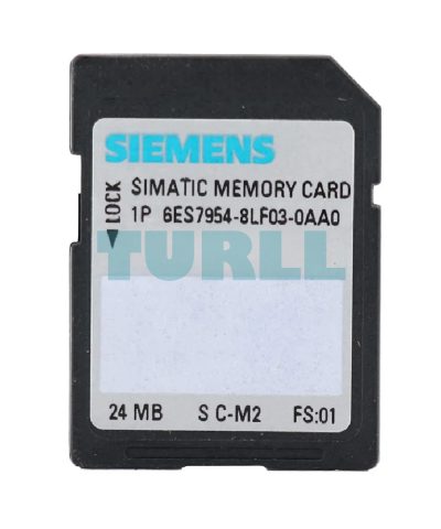 Siemens 6ES7954-8LF03-0AA0 SIMATIC S7 Memory Card, 24 MB Flash for S7-1200/1500