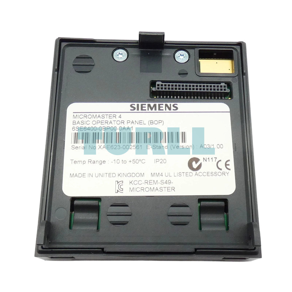 Siemens 6SE6400-0BP00-0AA1 MICROMASTER 4 Basic Operator Panel (BOP) Original Brand New 3 Siemens 6SE6400-0BP00-0AA1 MICROMASTER 4 Basic Operator Panel (BOP)