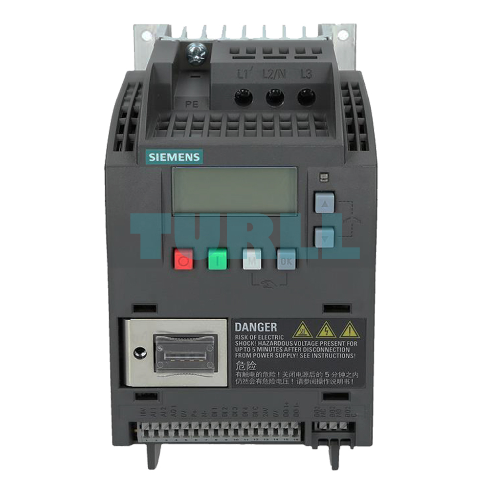Siemens 6SL3210-5BE13-7UV0 SINAMICS V20 Variable Frequency Drive, 0.37 kW, 3-Phase 380-480V Original Brand New 1 Siemens 6SL3210-5BE13-7UV0 SINAMICS V20 Variable Frequency Drive, 0.37 kW, 3-Phase 380-480V