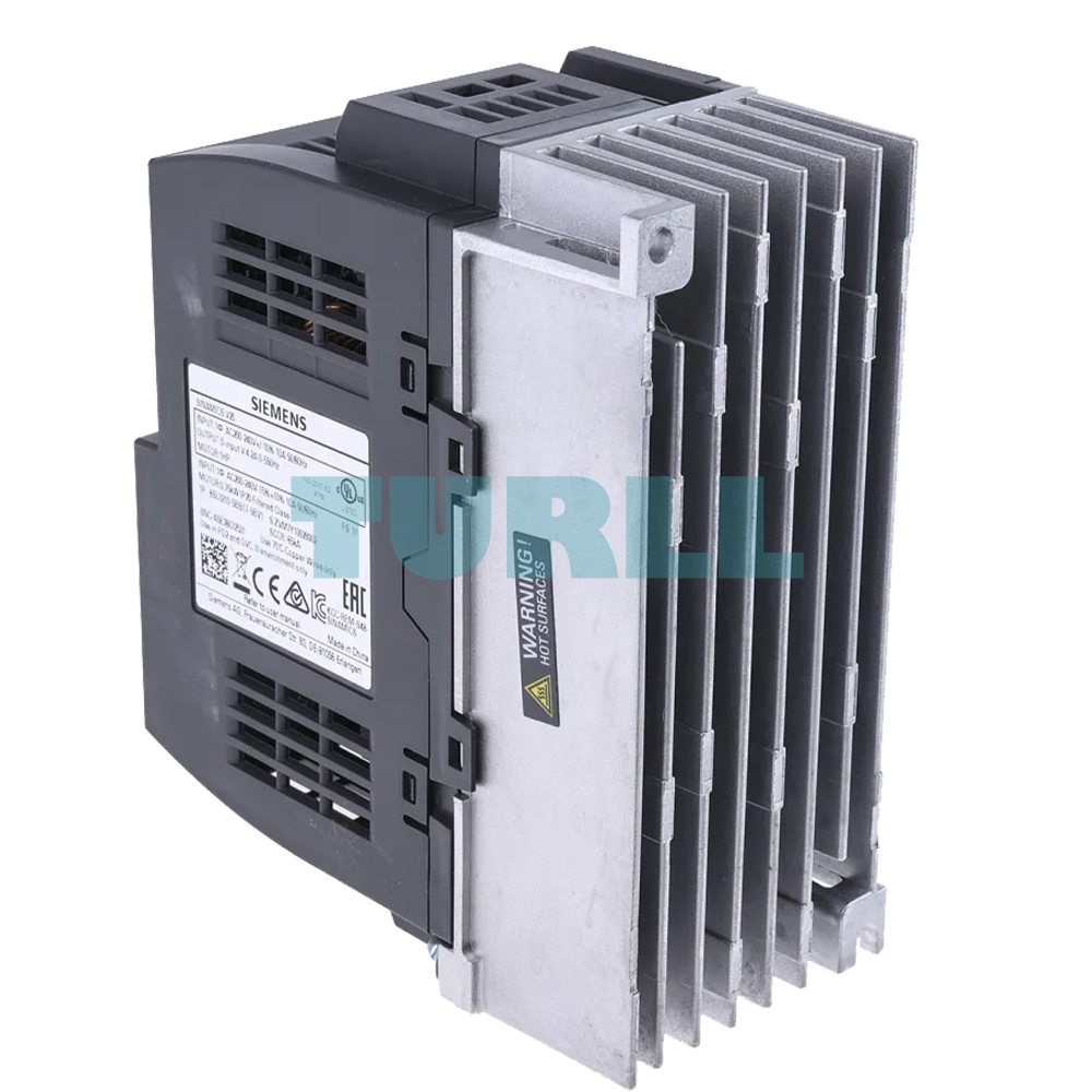 Siemens 6SL3210-5BE13-7UV0 SINAMICS V20 Variable Frequency Drive, 0.37 kW, 3-Phase 380-480V Original Brand New 2 Siemens 6SL3210-5BE13-7UV0 SINAMICS V20 Variable Frequency Drive, 0.37 kW, 3-Phase 380-480V