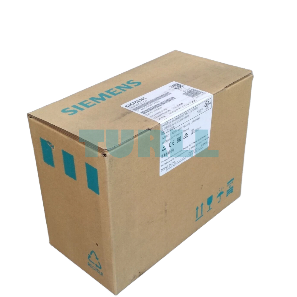 Siemens 6SL3210-5BE13-7UV0 SINAMICS V20 Variable Frequency Drive, 0.37 kW, 3-Phase 380-480V Original Brand New 3 Siemens 6SL3210-5BE13-7UV0 SINAMICS V20 Variable Frequency Drive, 0.37 kW, 3-Phase 380-480V