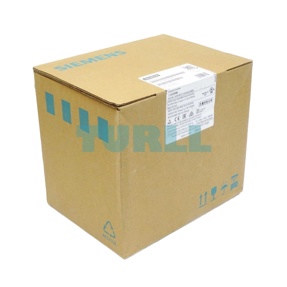 Siemens 6SL3210-5BE23-0UV0 | SINAMICS V20 Variable Frequency Drive (VFD), 3kW, 3-Phase 400V Original Brand New 4 Siemens 6SL3210-5BE23-0UV0 | SINAMICS V20 Variable Frequency Drive (VFD), 3kW, 3-Phase 400V