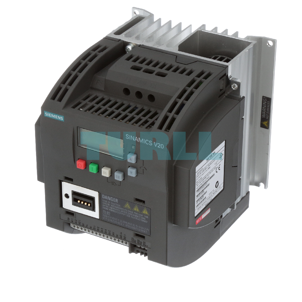Siemens 6SL3210-5BE23-0UV0 | SINAMICS V20 Variable Frequency Drive (VFD), 3kW, 3-Phase 400V Original Brand New 2 Siemens 6SL3210-5BE23-0UV0 | SINAMICS V20 Variable Frequency Drive (VFD), 3kW, 3-Phase 400V