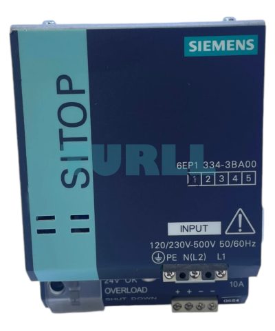Siemens 6EP1334-3BA00 SITOP PSU200M Stabilized Power Supply 24V DC, 10A