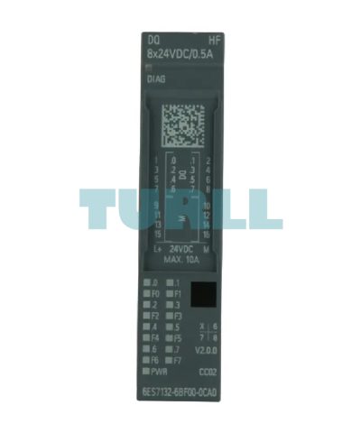 Siemens 6ES7132-6BF00-0CA0 SIMATIC ET 200SP Digital Output Module DQ 8x24VDC/0.5A HF