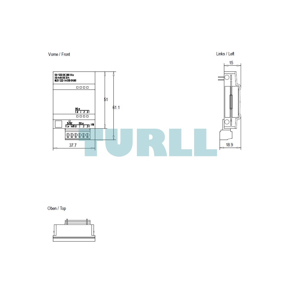 Siemens 6ES7222-1AD30-0XB0 SIMATIC S7-1200 Digital Output SB 1222, 4 DQ, 5V DC, 200kHz Original Brand New 3 Siemens 6ES7222-1AD30-0XB0 SIMATIC S7-1200 Digital Output SB 1222, 4 DQ, 5V DC, 200kHz