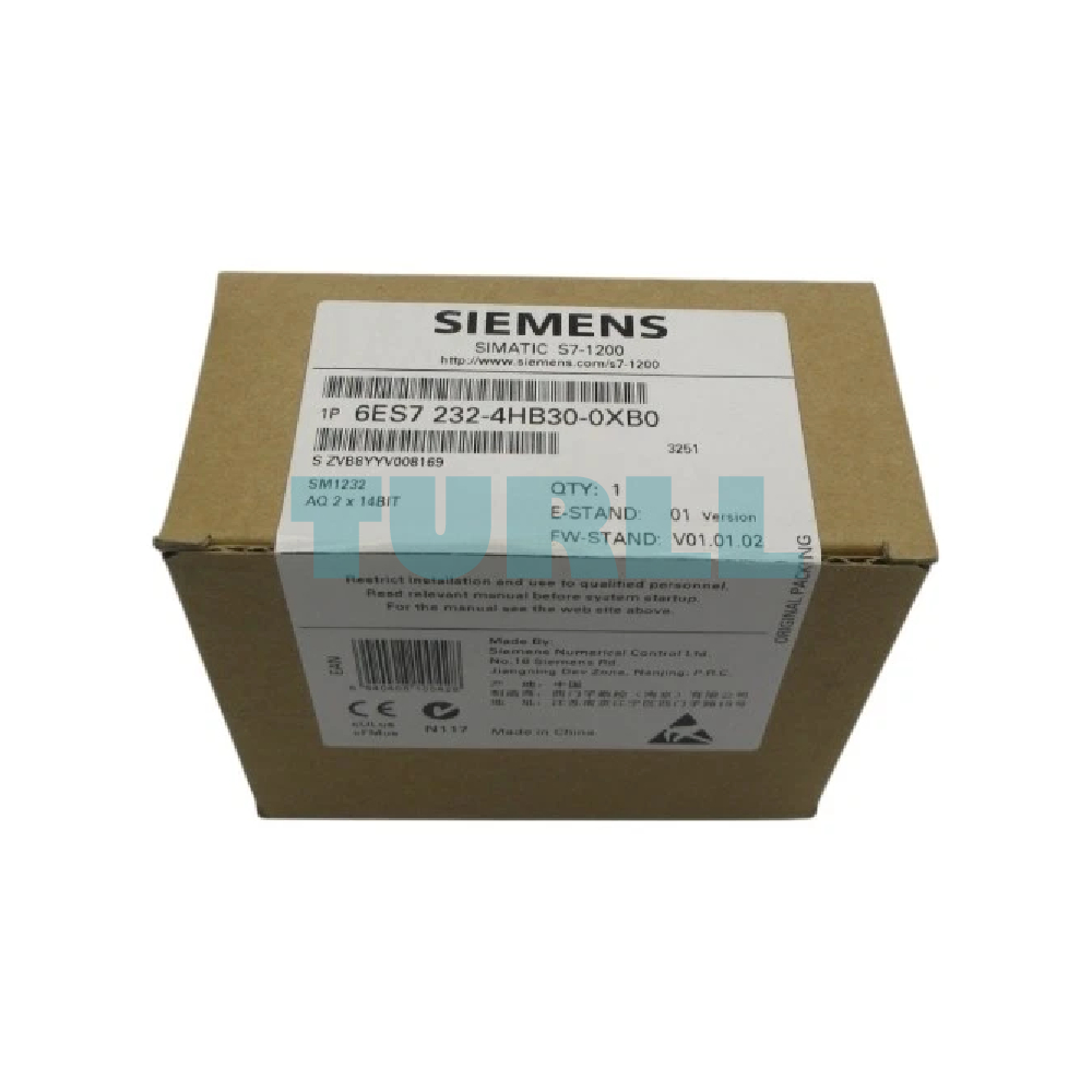 Siemens 6ES7232-4HB30-0XB0 SIMATIC S7-1200 Analog Output SM 1232, 2 AO Original Brand New 2 Siemens 6ES7232-4HB30-0XB0 SIMATIC S7-1200 Analog Output SM 1232, 2 AO