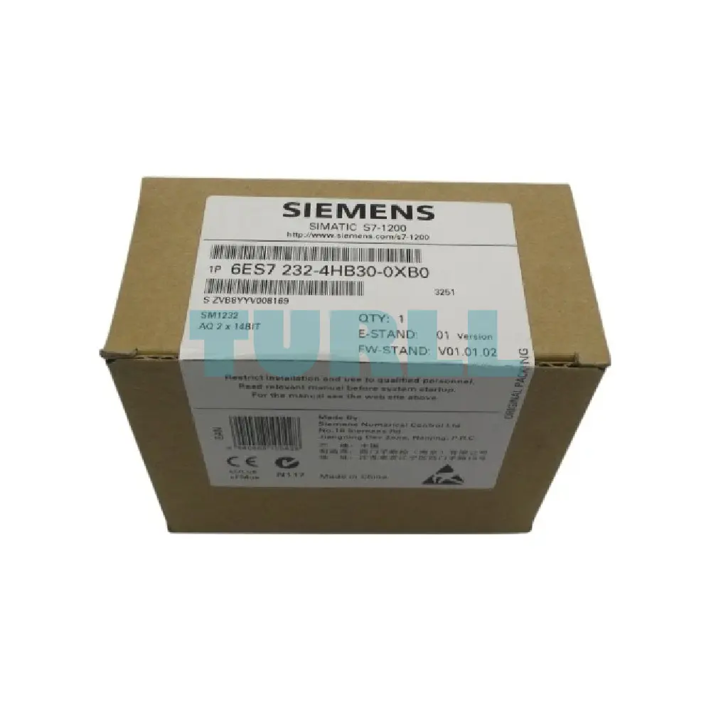 Siemens 6ES7232-4HB30-0XB0 SIMATIC S7-1200 Analog Output SM 1232, 2 AO Original Brand New 2 Siemens 6ES7232-4HB30-0XB0 SIMATIC S7-1200 Analog Output SM 1232, 2 AO