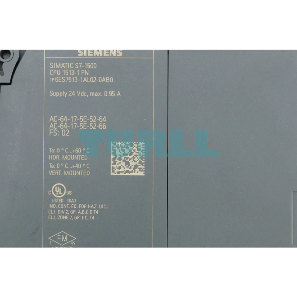 Siemens 6ES7513-1AL02-0AB0 SIMATIC S7-1500 CPU 1513-1 PN Original Brand New 2 Siemens 6ES7513-1AL02-0AB0 SIMATIC S7-1500 CPU 1513-1 PN