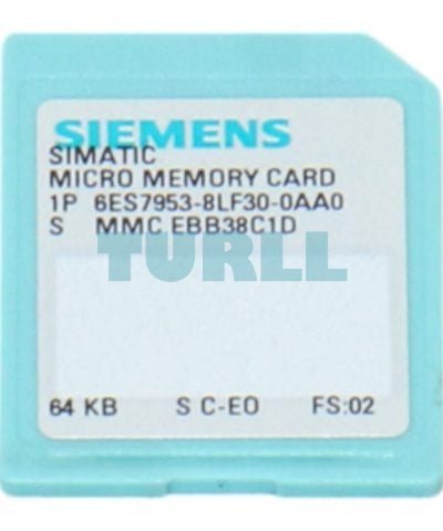 Siemens 6ES7953-8LF30-0AA0 SIMATIC S7 Micro Memory Card (MMC) 64 KB for S7-300/C7/ET 200