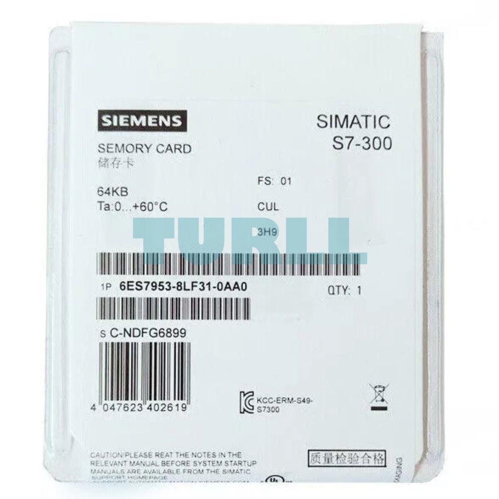 Siemens 6ES7953-8LF31-0AA0 SIMATIC S7 Micro Memory Card 64 KB Original Brand New 2 Siemens 6ES7953-8LF31-0AA0 SIMATIC S7 Micro Memory Card 64 KB