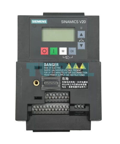 Siemens 6SL3210-5BB21-5UV1 SINAMICS V20 Variable Frequency Drive (VFD), 1.5 kW, 200-240V 1AC