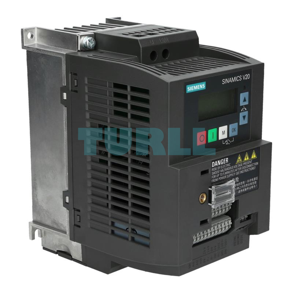 Siemens 6SL3210-5BB21-5UV1 SINAMICS V20 Variable Frequency Drive (VFD), 1.5 kW, 200-240V 1AC Original Brand New 4 Siemens 6SL3210-5BB21-5UV1 SINAMICS V20 Variable Frequency Drive (VFD), 1.5 kW, 200-240V 1AC