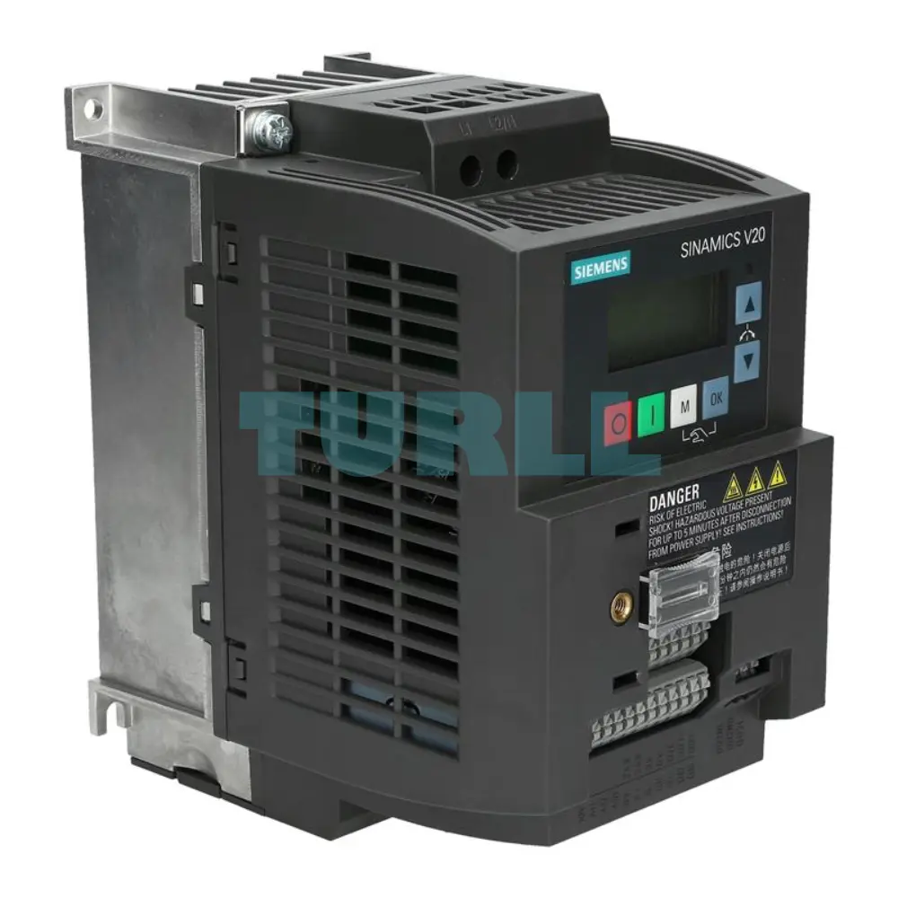 Siemens 6SL3210-5BB21-5UV1 SINAMICS V20 Variable Frequency Drive (VFD), 1.5 kW, 200-240V 1AC Original Brand New 4 Siemens 6SL3210-5BB21-5UV1 SINAMICS V20 Variable Frequency Drive (VFD), 1.5 kW, 200-240V 1AC