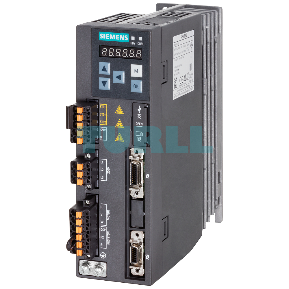 Siemens 6SL3210-5FB10-1UF1 SINAMICS V90 Servo Drive 0.1 kW, PROFINET, 200-240V Original Brand New 1 Siemens 6SL3210-5FB10-1UF1 SINAMICS V90 Servo Drive 0.1 kW, PROFINET, 200-240V