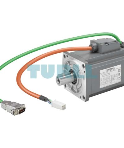 1FL6042-2AF21-1LG1 SIMOTICS S-1FL6 Operating voltage 230 V 3 AC PN=0.75 kW; NN=3000 rpm M0=2.39 Nm; MN=2.39 Nm Shaft height 40 mm Encoder absolute 20-bit (12-bit multi-turn) Smooth shaft Tolerance N without holding brake Degree of protection IP65 with sealing ring compatible with the converters SINAMICS V90