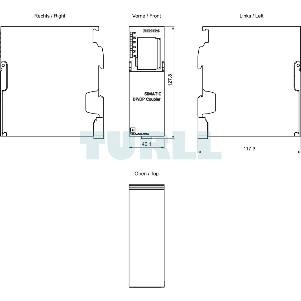 6ES7158-0AD01-0XA0 SIEMENS Exclusive DP/DP Coupler Module Original Brand New 6 6ES7158-0AD01-0XA0 SIEMENS DP DP coupler module