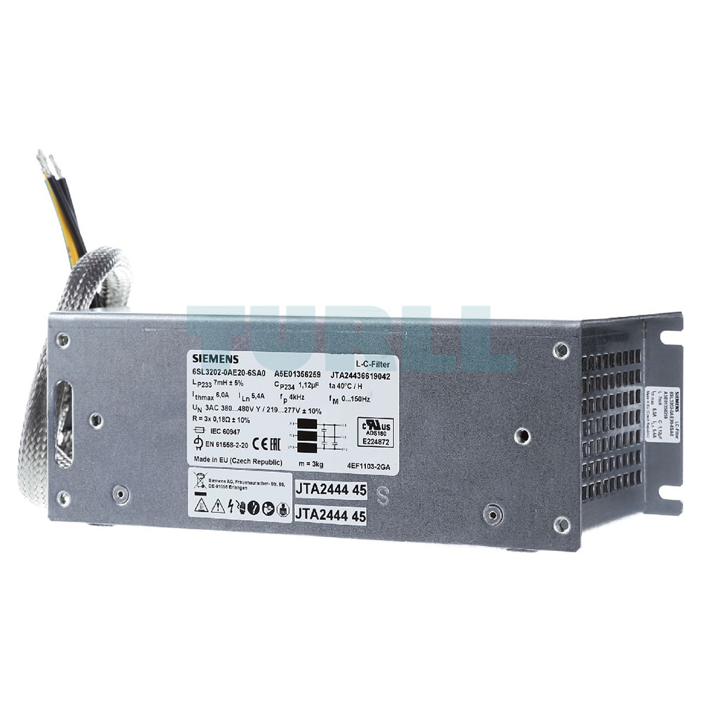 6SL3202-0AE20-6SA0 SIEMENS Exclusive Sine-Wave Filter Original Brand New 2 6SL3202-0AE20-6SA0 SIEMENS sine-wave filter original brand new