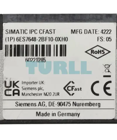 6ES7648-2BF10-0XH0 Siemens SIMATIC CFast Memory Card