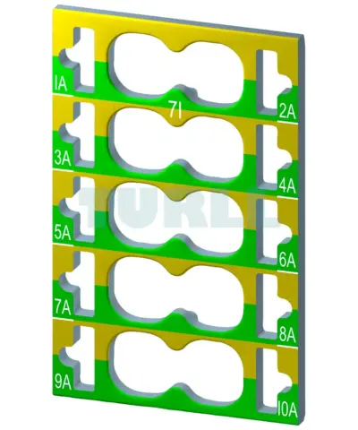6ES7193-6CP71-2AA0 Siemens color coded labels ET200SP