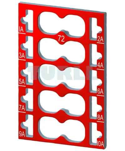 6ES7193-6CP72-2AA0 Siemens color coded labels ET200SP
