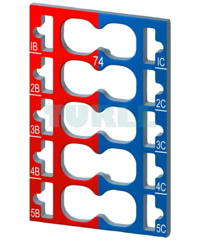 6ES7193-6CP74-2AA0 Siemens color coded labels ET200SP