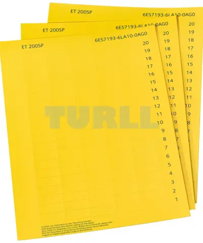 6ES7193-6LA10-0AG0 Siemens yellow labeling strips ET200SP