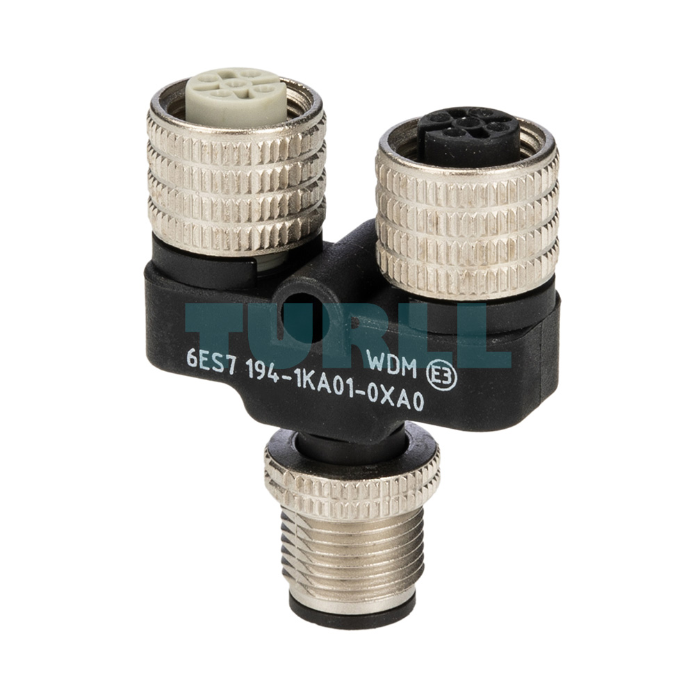 6ES7194-1KA01-0XA0 SIEMENS Exclusive Y-Connector Original Brand New 2 6ES7194-1KA01-0XA0 Siemens Y connector ET200 M12