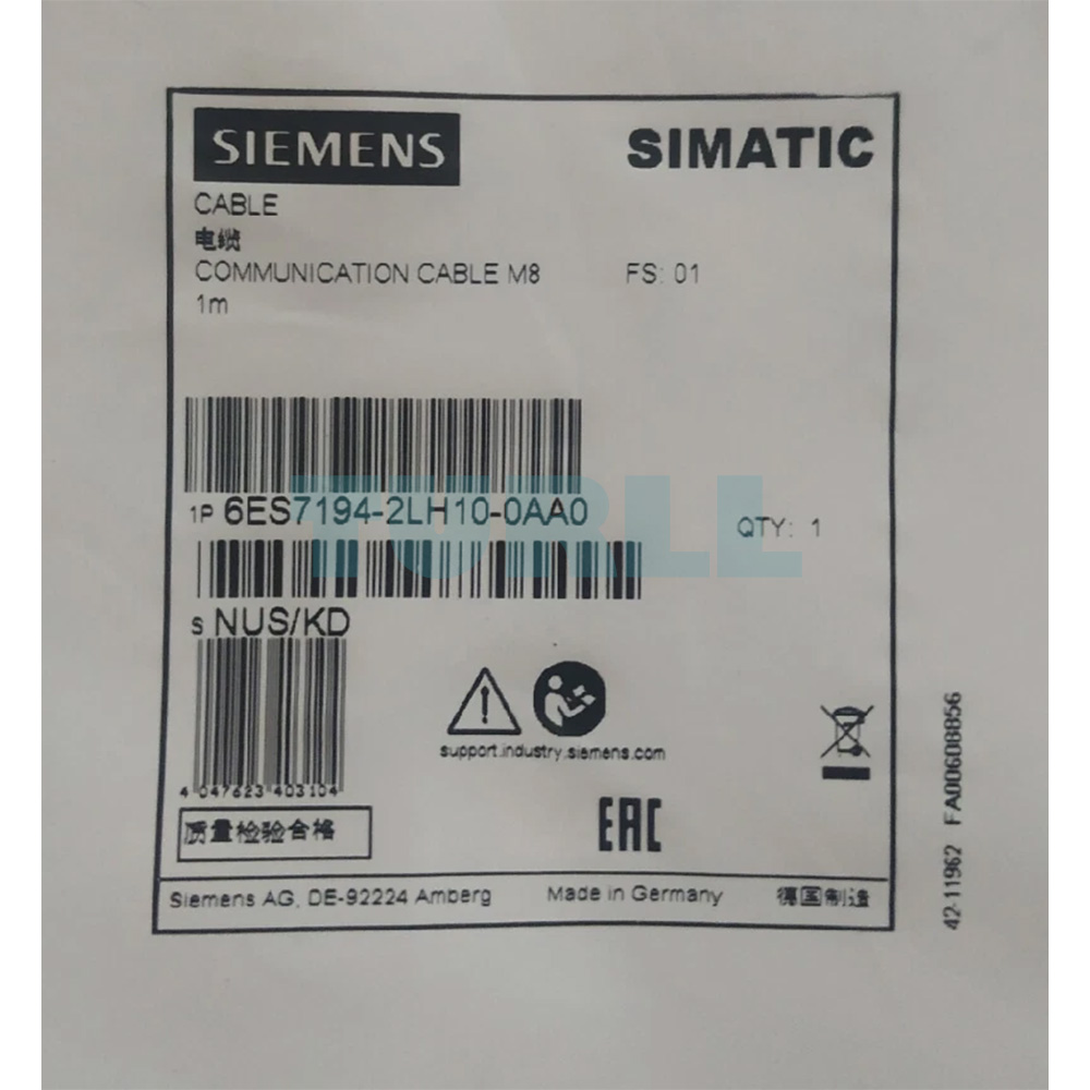 6ES7194-2LH10-0AA0 SIEMENS Exclusive Bus Cable ET Connection Original Brand New 2 6ES7194-2LH10-0AA0 Siemens ET connection bus cable 1m