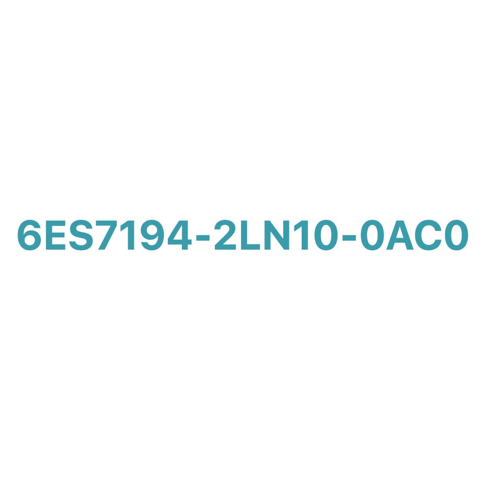 6ES7194-2LN10-0AC0 SIEMENS Exclusive Single-Sided Bus Cable Original Brand New 4 6ES7194-2LN10-0AC0 Siemens single-sided M8 bus cable 10m