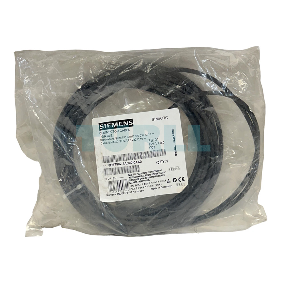 6ES7902-1AC00-0AA0 Siemens SIMATIC S7/M7 Cable for Point-to-point Connections Original Brand New 3 6ES7902-1AC00-0AA0 Siemens SIMATIC S7/M7 Cable for Point-to-point Connections