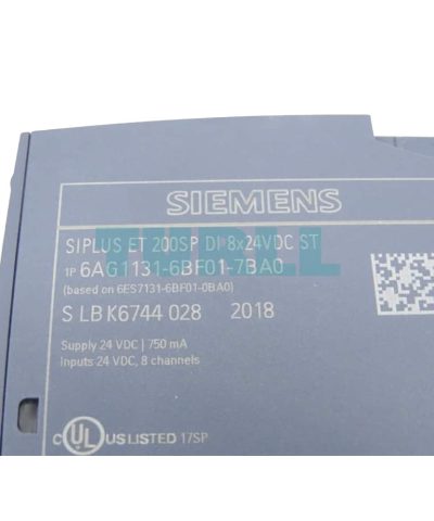 6AG1131-6BF01-7BA0 Siemens SIPLUS ET 200SP DI 8x24 V DC Standard