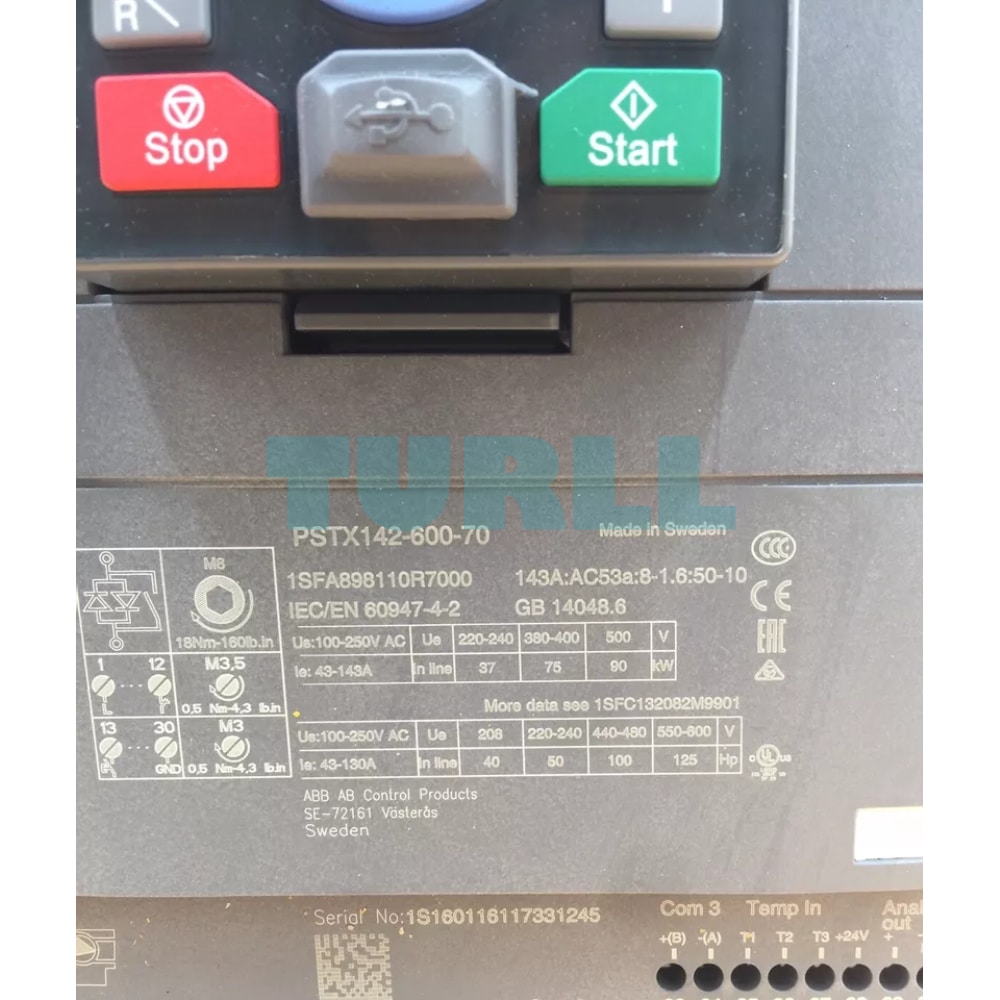 PSTX142-600-70 1SFA898110R7000 ABB Softstarter Original Brand New 6 PSTX142-600-70 1SFA898110R7000 ABB Softstarter
