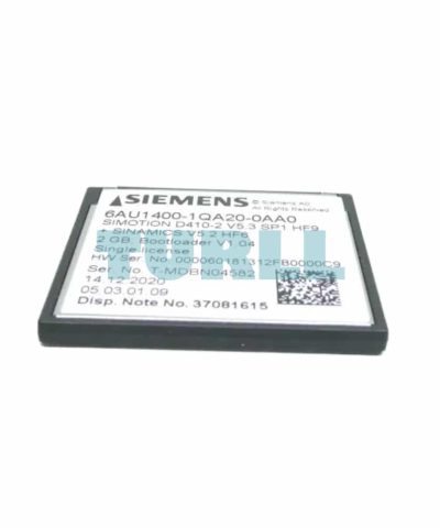 6AU1400-1QA20-0AA0 Siemens SIMOTION Drive-based 2 GB