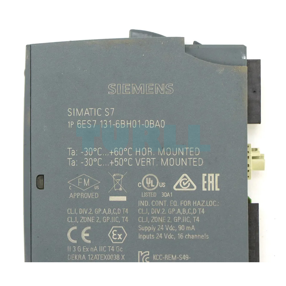 Siemens 6ES7131-6BH01-0BA0 SIMATIC ET 200SP, Digital Input Module, 16x24V DC Original Brand New 5 Siemens 6ES7131-6BH01-0BA0 SIMATIC ET 200SP, Digital Input Module, 16x24V DC