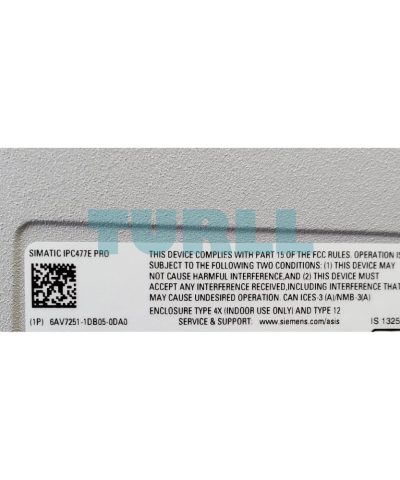 6AV7251-1DB05-0DA0 Siemens SIMATIC IPC477E PRO Fully Protected IP65