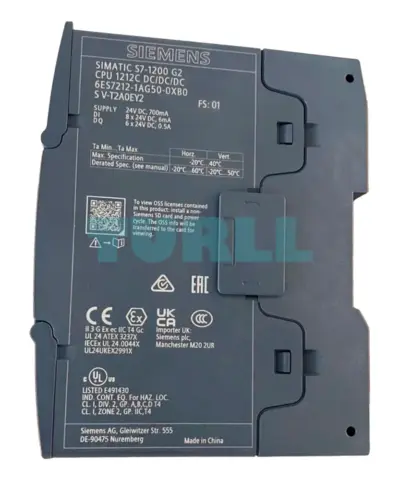 6ES7212-1AG50-0XB0 Siemens SIMATIC S7-1200 G2 Compact CPU 1212C Original Brand New
