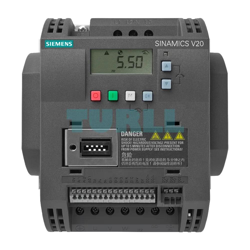 6SL3210-5BE22-2UV1 Siemens SINAMICS V20 Basic Converter Original Brand New 1 6SL3210-5BE22-2UV1 Siemens SINAMICS V20 Basic Converter