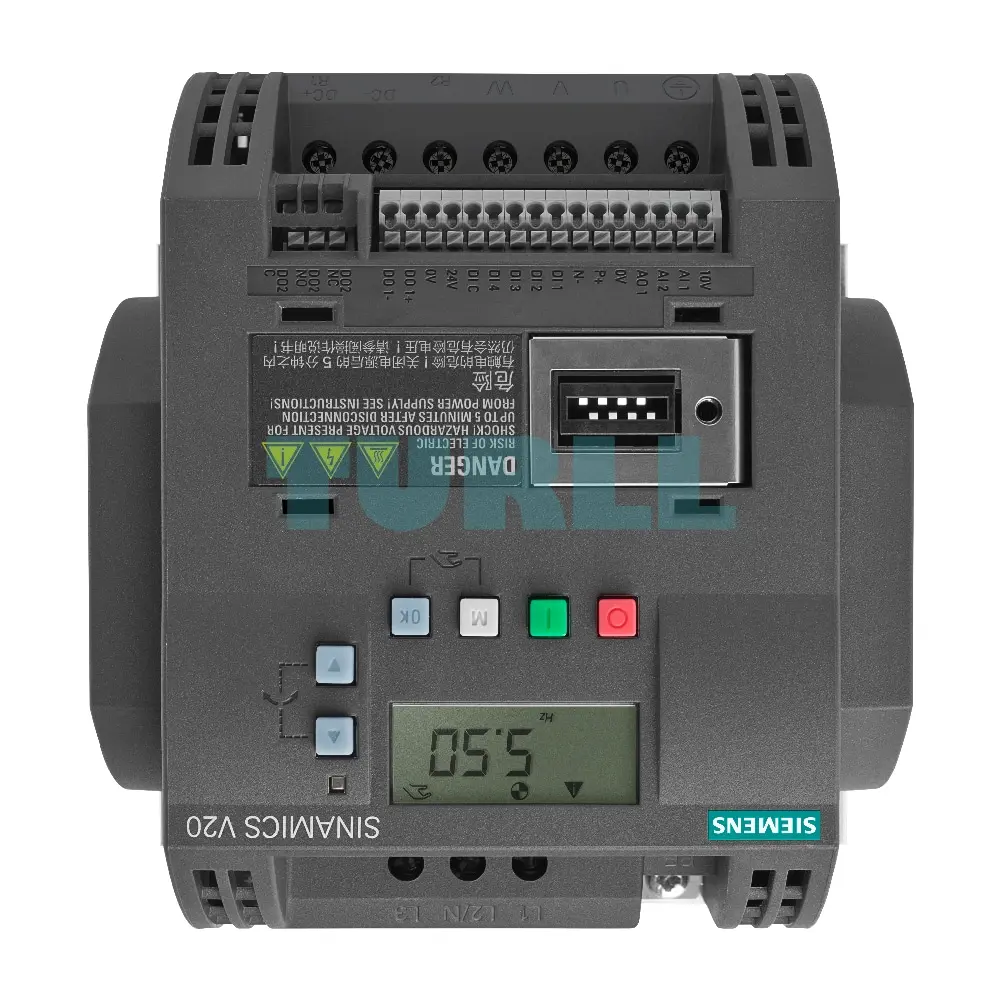 6SL3210-5BE22-2UV1 Siemens SINAMICS V20 Basic Converter Original Brand New 3 6SL3210-5BE22-2UV1 Siemens SINAMICS V20 Basic Converter