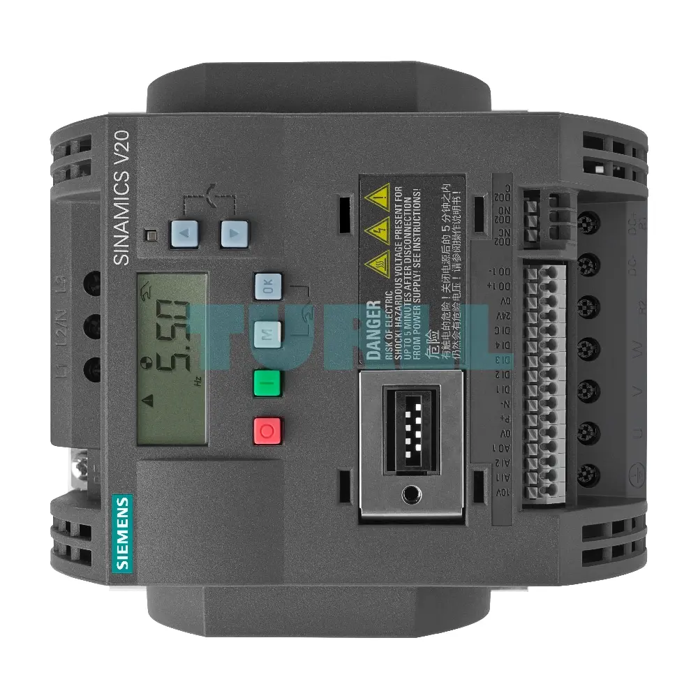 6SL3210-5BE22-2UV1 Siemens SINAMICS V20 Basic Converter Original Brand New 2 6SL3210-5BE22-2UV1 Siemens SINAMICS V20 Basic Converter