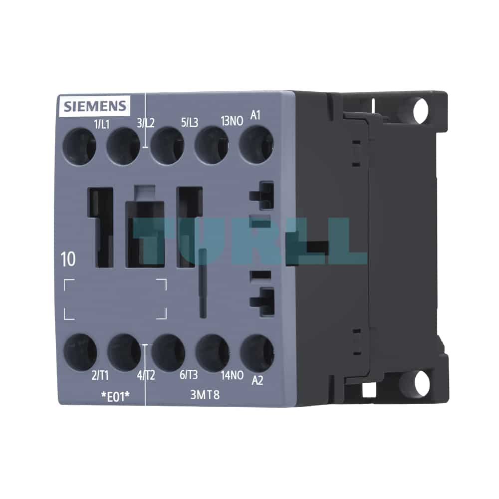 3MT8012-1AN21 Siemens Contactor AC-3 12A/5.5kW 400V size S00 Original Brand New 1 3MT8012-1AN21 Siemens Contactor AC-3 12A/5.5kW 400V size S00
